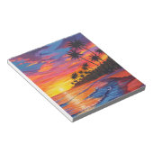 Tropical Sunset Notepad Notitieblok (Schuin)