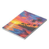 Tropical Sunset Notepad Notitieblok (Linkerzijde)