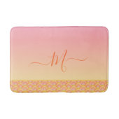 Tropical Sunset Ombre Seashell Shell Elegant Badmat (Voorkant)