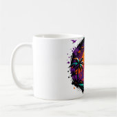 Tropical Sunset Palm Mug – Colorful Beach Vibes Co Koffiemok (Links)