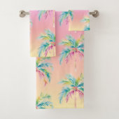 Tropical Sunset Palm Tree  Bad Handdoek (Insitu)