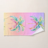 Tropical Sunset Palm Tree  Bad Handdoek (Handdoek)