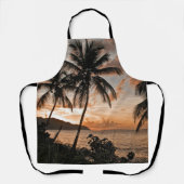 Tropical Sunset Palm Trees St. Croix USVI Schort (Voorkant)