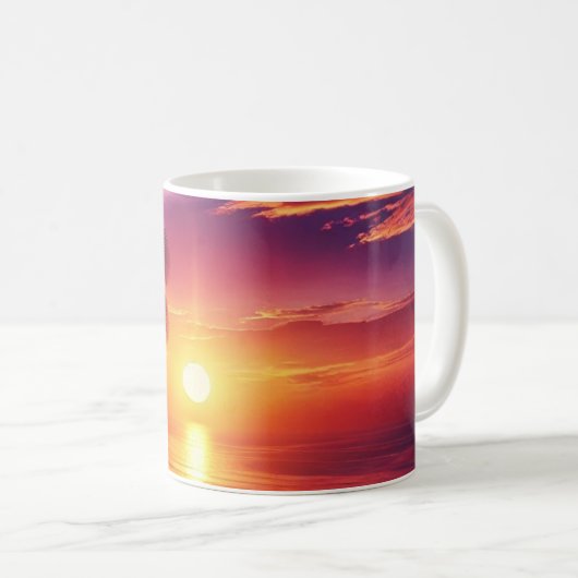 Tropical Sunset Paradise Mok – Ocean Uitzicht Gift (Voorkant rechts)