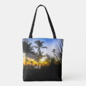 Tropical Sunset Print Canvas tas (Achterkant)