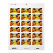 Tropical Sunset Return Address Label (Full Sheet)