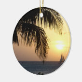 Tropical Sunset Sail Ornament (Links)