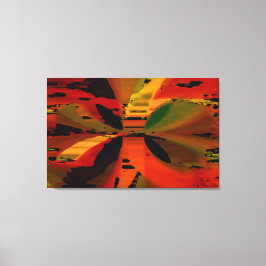 "Tropical Sunset" — Stretched Canvas afdrukken