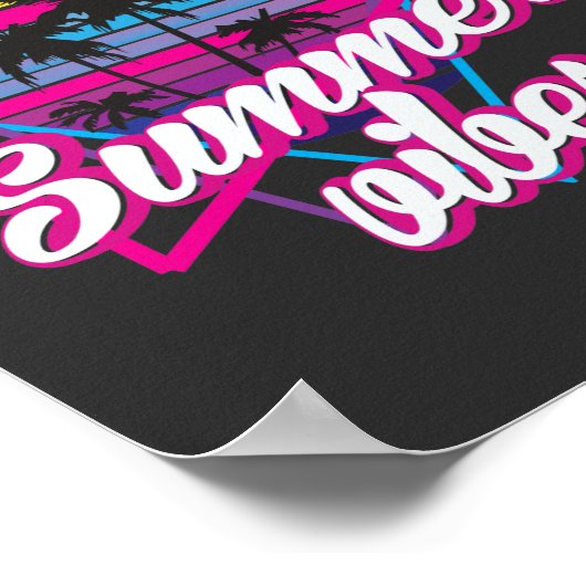 Tropical Sunset Summer Vibes Poster (Hoek)