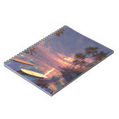 Tropical Sunset Surf Dream Notitieboek (Linkerzijde)