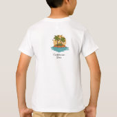 Tropical Sunset Teal cruise vacation Personalize T-shirt (Achterkant)