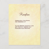 Tropical Sunset Weddenschappen Reception Card Informatiekaartje (Achterkant)