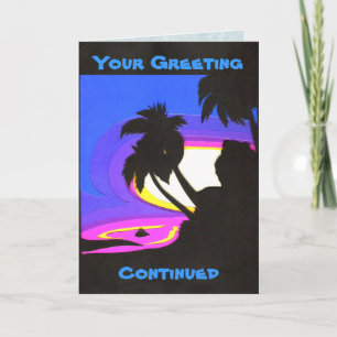 Tropical Sunset Wenskaart Kaart