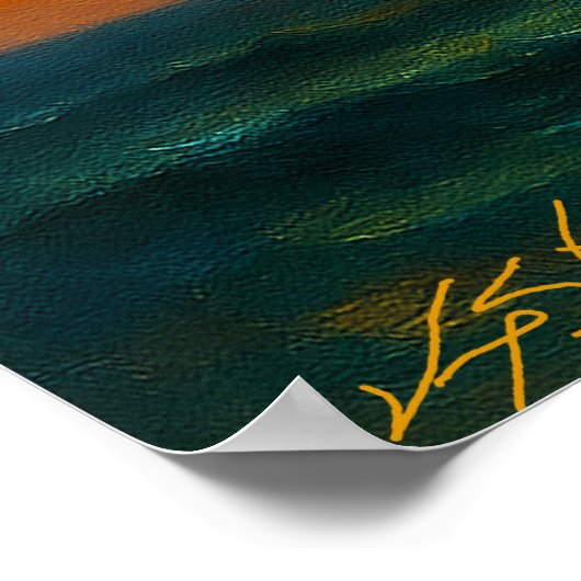 Tropical Sunset with Sailboats Poster (Hoek)