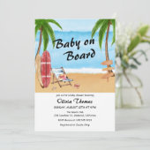Tropical Surfboard Baby aan boord van het Baby sho Kaart (Staand voorkant)