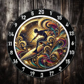 Tropical Surfer Abstract Energiestuk Dartbord