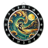 Tropical Surfer Energy Room Art Dartbord (Voorkant)