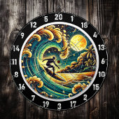 Tropical Surfer Energy Room Art Dartbord