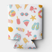 Tropical Swimming Pool Birthday Party Blikjeskoeler (Achterkant)