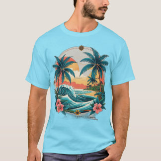 Tropical Tattoo Art - Sailor Jerry Geïnspireerd De T-shirt