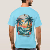 Tropical Tattoo Art - Sailor Jerry Geïnspireerd De T-shirt (Achterkant)