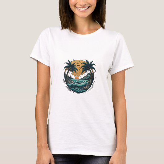 Tropical Tattoo Paradise T-shirts (Voorkant)