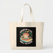 Tropical Tease Spread My Flaps, Smell the Ocean Grote Tote Bag (Voorkant)