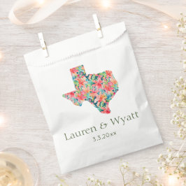 Tropical Texas Wedding Gepersonaliseerde namen & d Bedankzakje