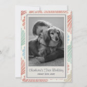 Tropical The Big One Surf Teckel Verjaardag Kaart (Achterkant)