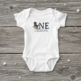 Tropical The Big One Surf Teckel Verjaardag Romper