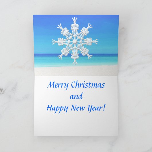 Tropical Thema "Voeg een foto Kerst Kaarten" Feestdagen Kaart (Binnen)