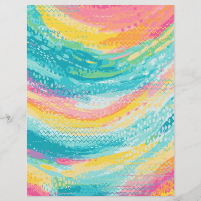 Tropical Tide Pool Dreams Scrapbook Paper (Voorkant)