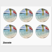 Tropical Tidings Label Sticker (Vel)