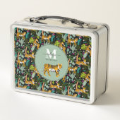 Tropical Tiger Black Botanical Oerwoud Safari Kind (Achterkant)