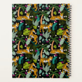 Tropical Tiger Black Botanical Oerwoud Safari Planner (Achterkant)