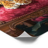 Tropical Tiger on Pink Sofa Poster Eclectic Tiger  (Hoek)