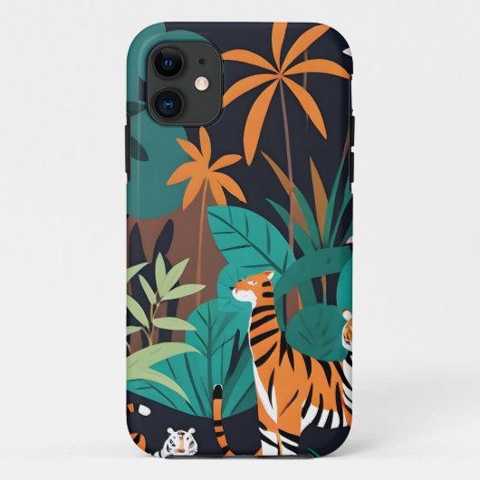Tropical Tiger Trio Case-Mate iPhone Case (Achterkant)