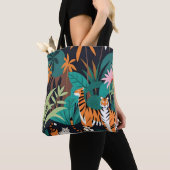 Tropical Tiger Trio Tote Bag (Dichtbij)