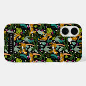 Tropical Tiger Zwarte Oerwoud Safari Katten Case-Mate iPhone Case (Achterkant (horizontaal))