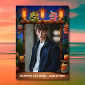 Tropical Tiki Hawaiian Luau Foto Afstuderen Kaart