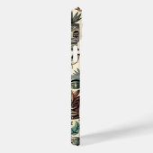  Tropical Tiki Masks en Birds Grey Green Case-Mate iPhone Case (Achterkant / Rechts)