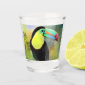 Tropical Toco Toucan Shot Glass Glas (Voorkant)