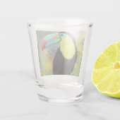 Tropical Toco Toucan Shot Glass Shot Glas (Achterkant)
