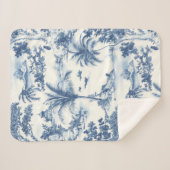 Tropical Toile de Jouy Sherpa Deken (Voorkant (horizontaal))