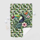 Tropical Toucan Birds. Golfhanddoek (Insitu)