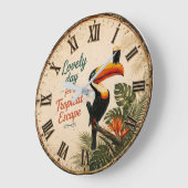 Tropical Toucan Grote Klok (Hoek)