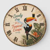 Tropical Toucan Grote Klok (Voorkant)
