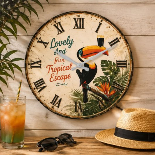 Tropical Toucan Grote Klok