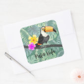 Tropical Toucan Pura Vida Design Sticker (Envelop)