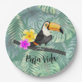 Tropical Toucan Pura Vida papier Bord (Voorkant)